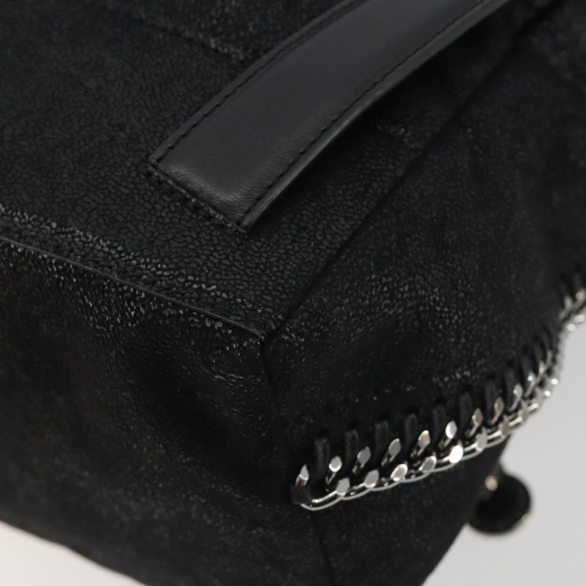 Stella MacCartney Falabella Chain Backpack Polyester Black 410905 Auth BA14378A