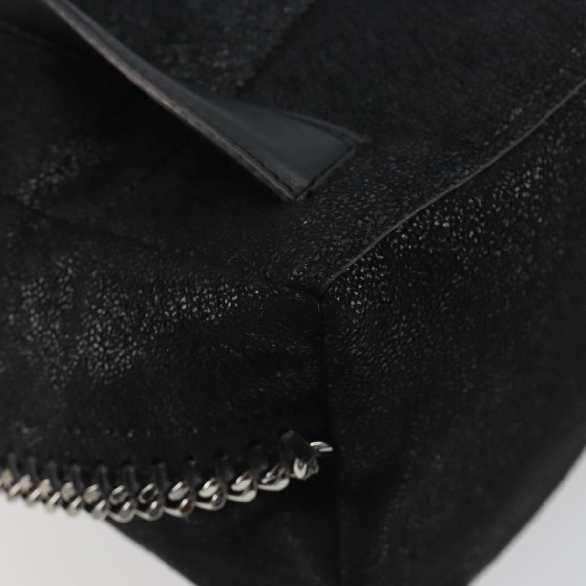 Stella MacCartney Falabella Chain Backpack Polyester Black 410905 Auth BA14378A