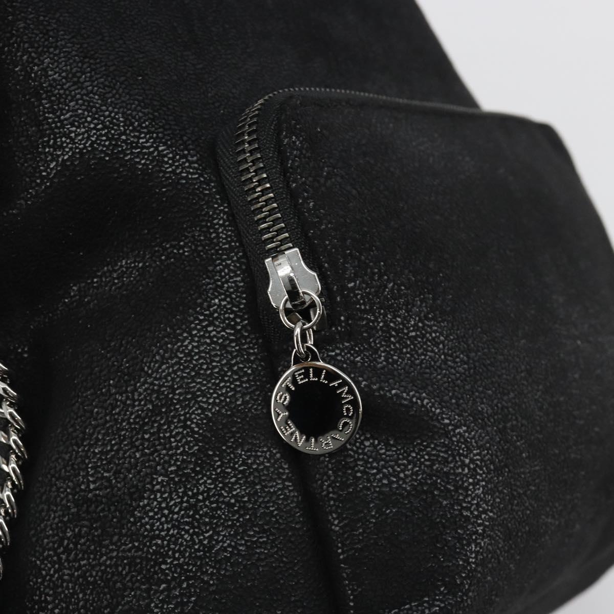 Stella MacCartney Falabella Chain Backpack Polyester Black 410905 Auth BA14378A