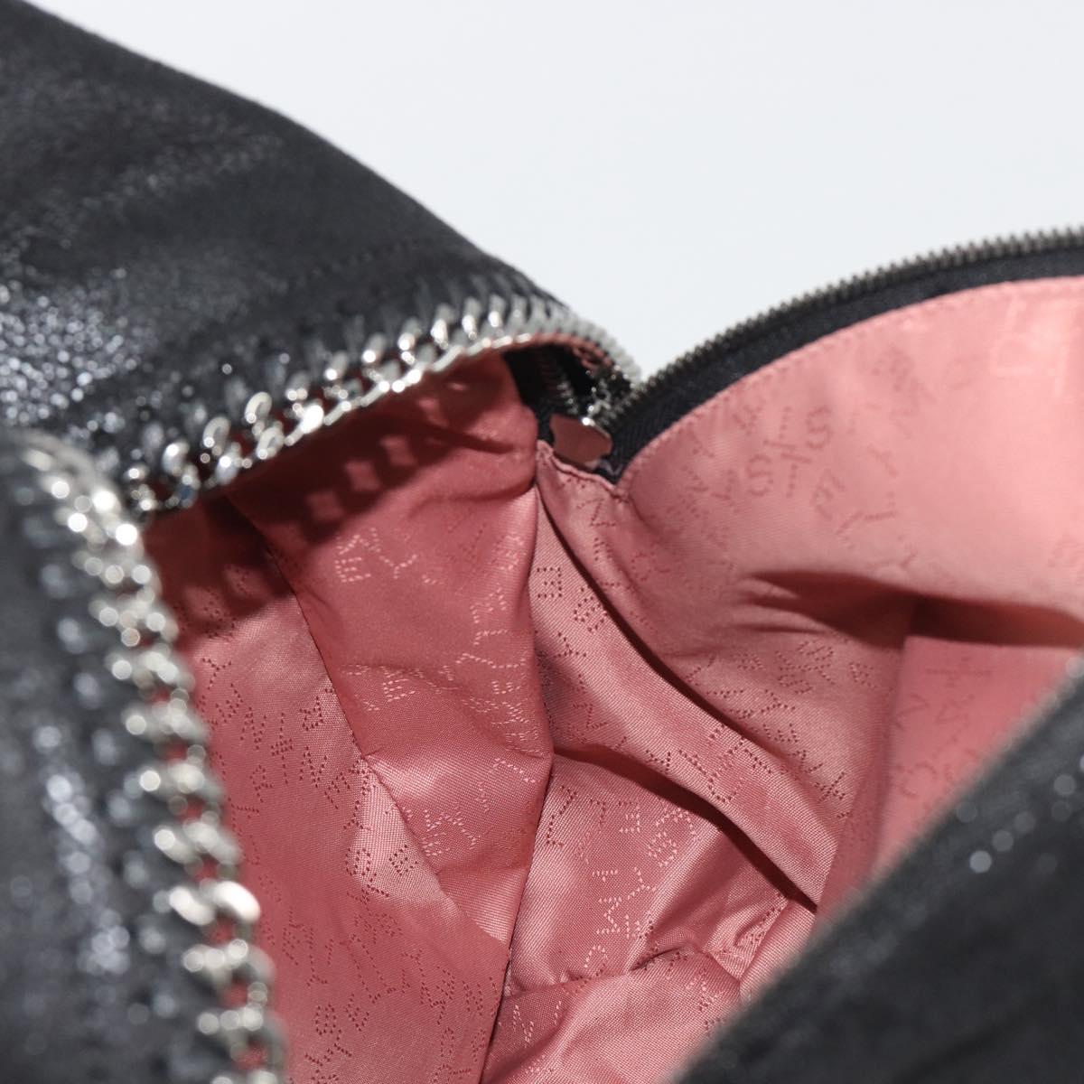 Stella MacCartney Falabella Chain Backpack Polyester Black 410905 Auth BA14378A