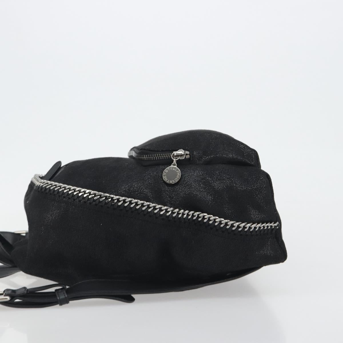 Stella MacCartney Falabella Chain Backpack Polyester Black 410905 Auth BA14378A