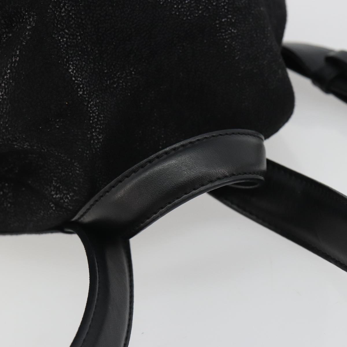Stella MacCartney Falabella Chain Backpack Polyester Black 410905 Auth BA14378A