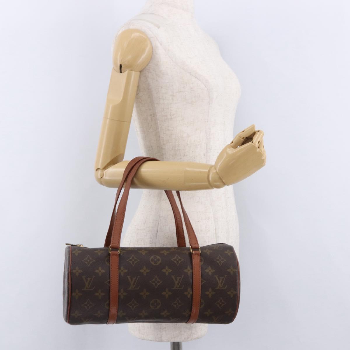 LOUIS VUITTON Monogram Papillon 30 Hand Bag M51365 LV Auth BA14382