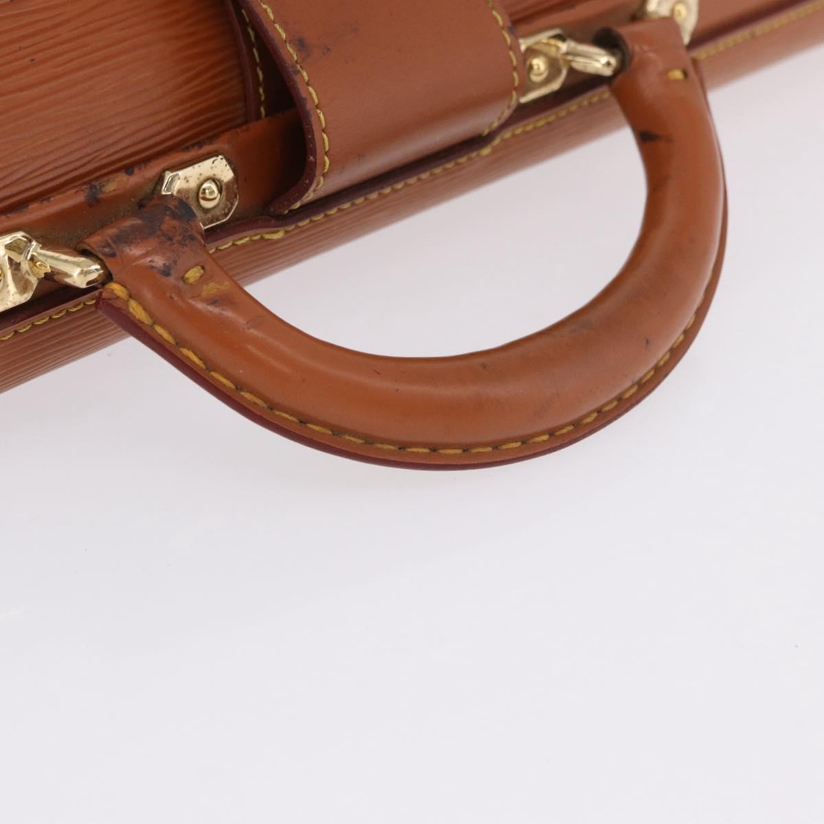 LOUIS VUITTON Epi Serviette Fermoir Bag Zipangu Gold M54358 Auth BA14383
