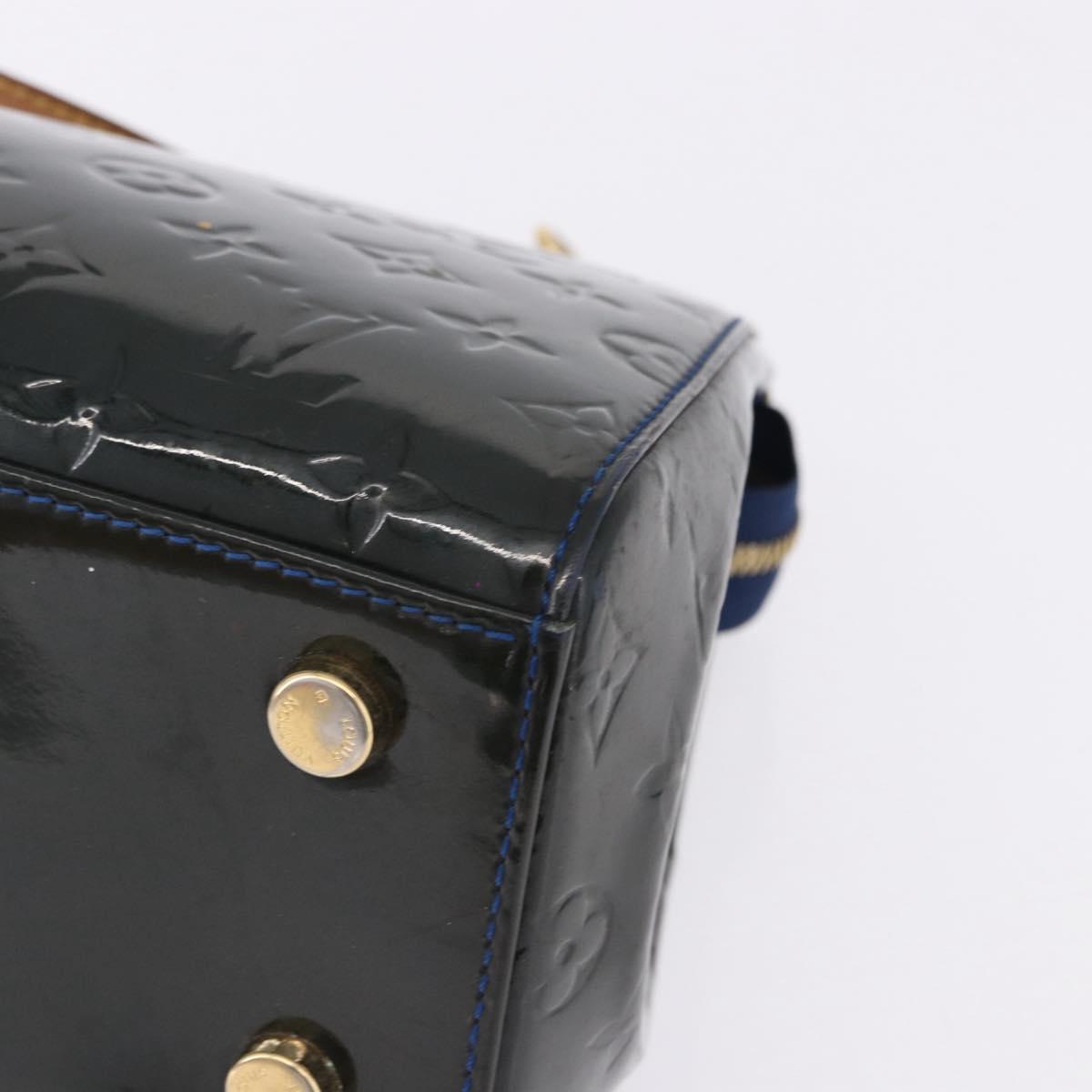 LOUIS VUITTON Monogram Vernis Blair MM Bag 2way Grand Blue M90054 Auth BA14384
