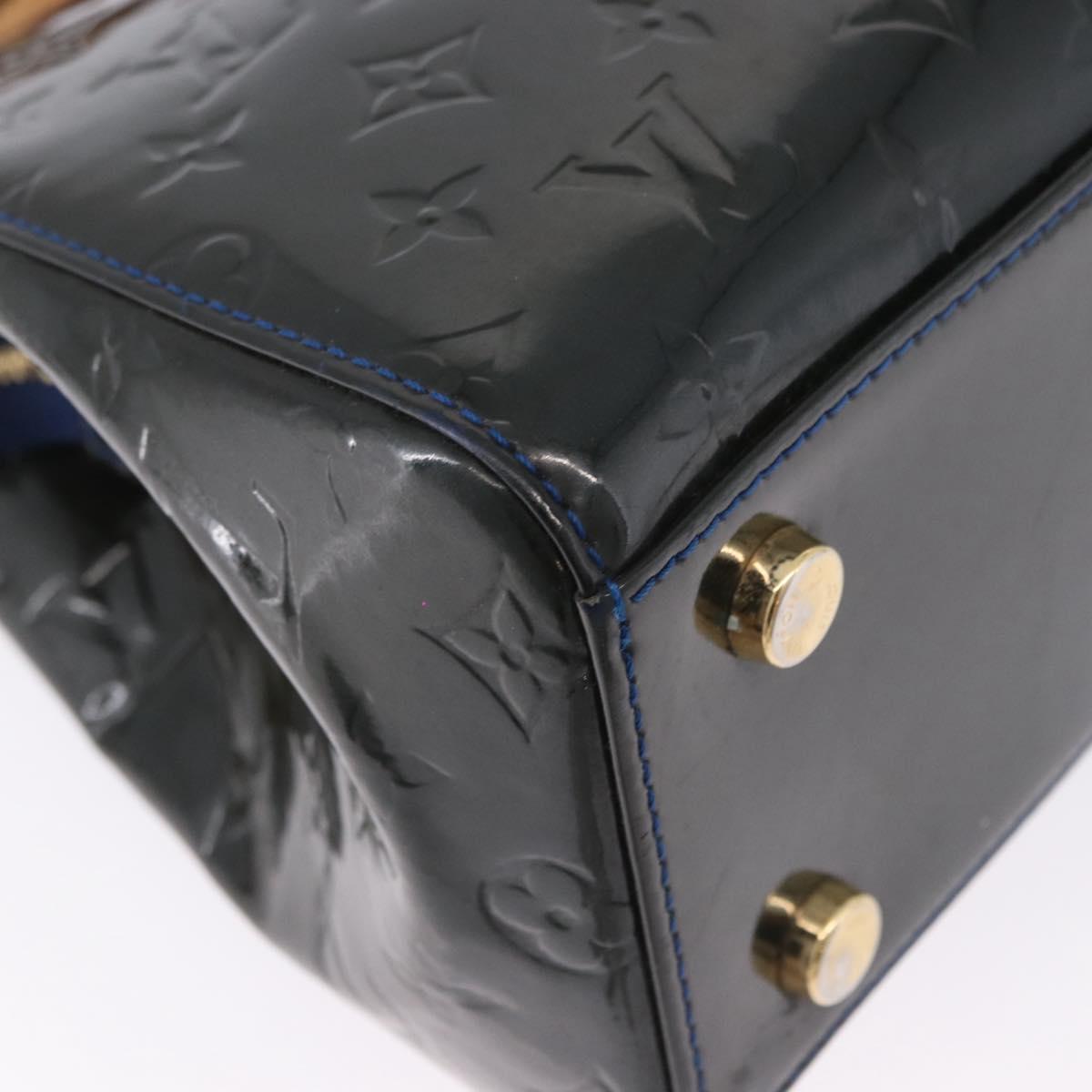 LOUIS VUITTON Monogram Vernis Blair MM Bag 2way Grand Blue M90054 Auth BA14384