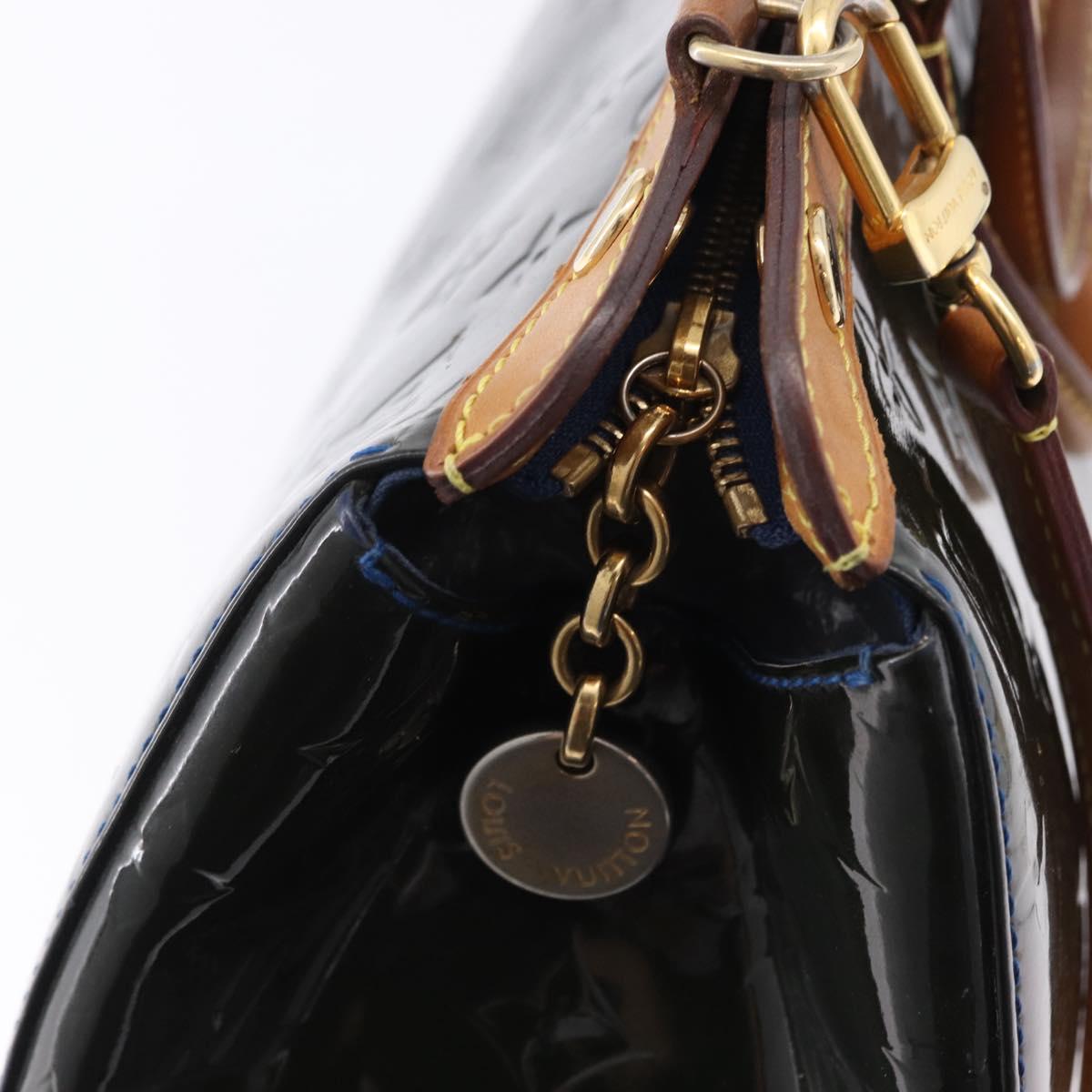 LOUIS VUITTON Monogram Vernis Blair MM Bag 2way Grand Blue M90054 Auth BA14384