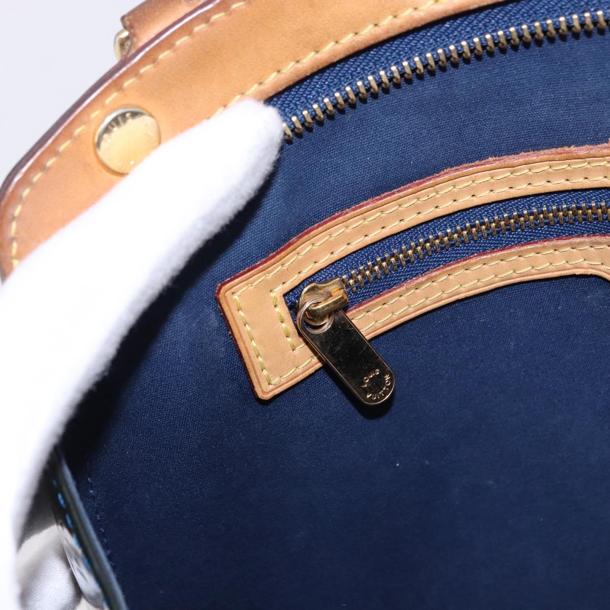 LOUIS VUITTON Monogram Vernis Blair MM Bag 2way Grand Blue M90054 Auth BA14384