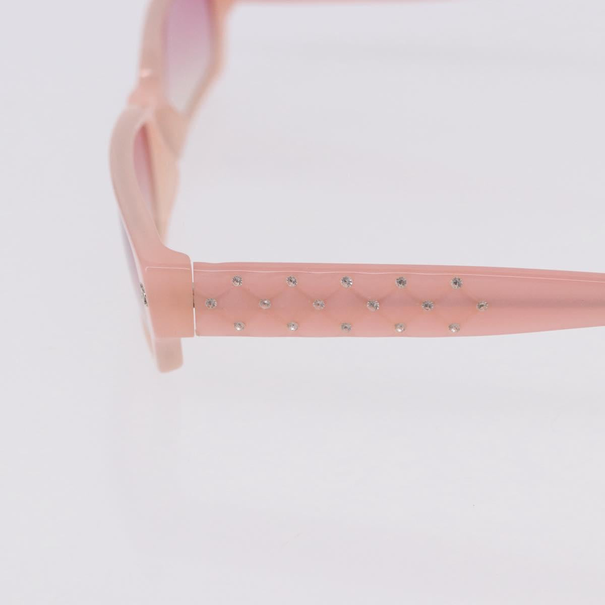 CHANEL Sunglasses plastic Pink CC Auth BA14385M