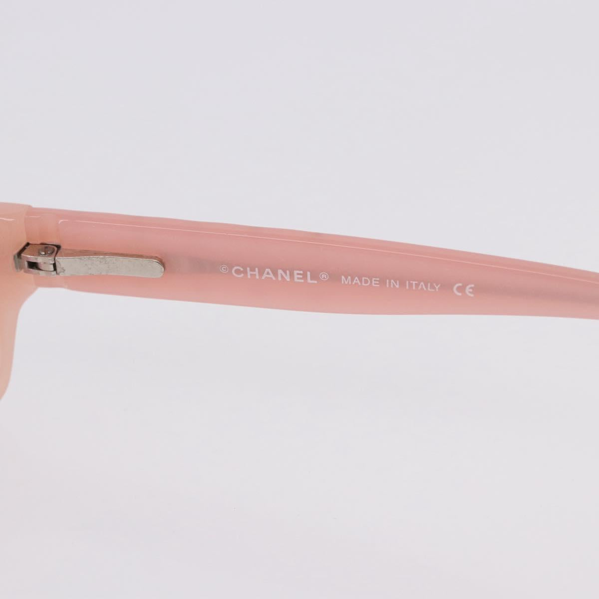 CHANEL Sunglasses plastic Pink CC Auth BA14385M