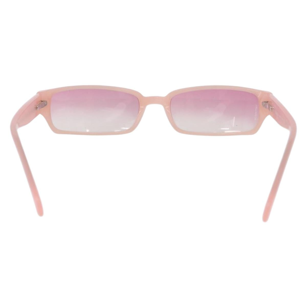 CHANEL Sunglasses plastic Pink CC Auth BA14385M