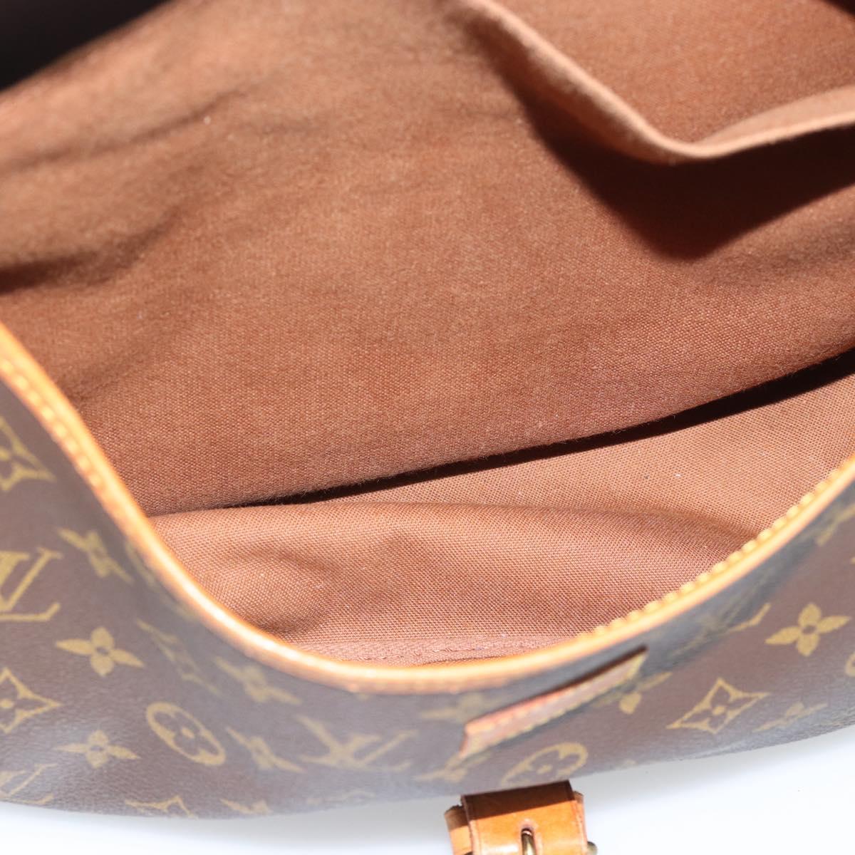LOUIS VUITTON Monogram Saumur 35 Shoulder Bag M42254 LV Auth BA14391