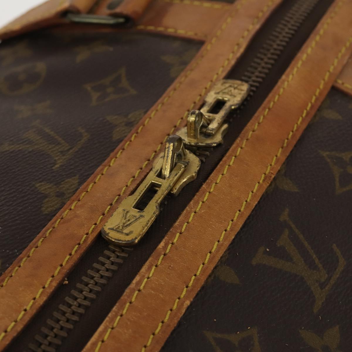 LOUIS VUITTON Monogram Sac Souple 55 Boston Bag M41622 LV Auth BA14394