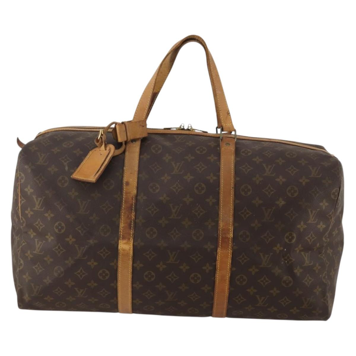 LOUIS VUITTON Monogram Sac Souple 55 Boston Bag M41622 LV Auth BA14394