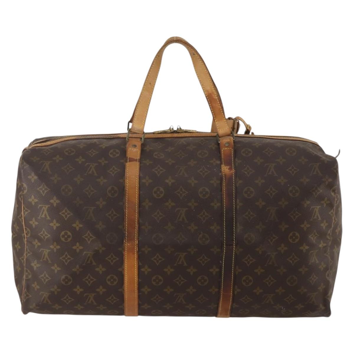 LOUIS VUITTON Monogram Sac Souple 55 Boston Bag M41622 LV Auth BA14394