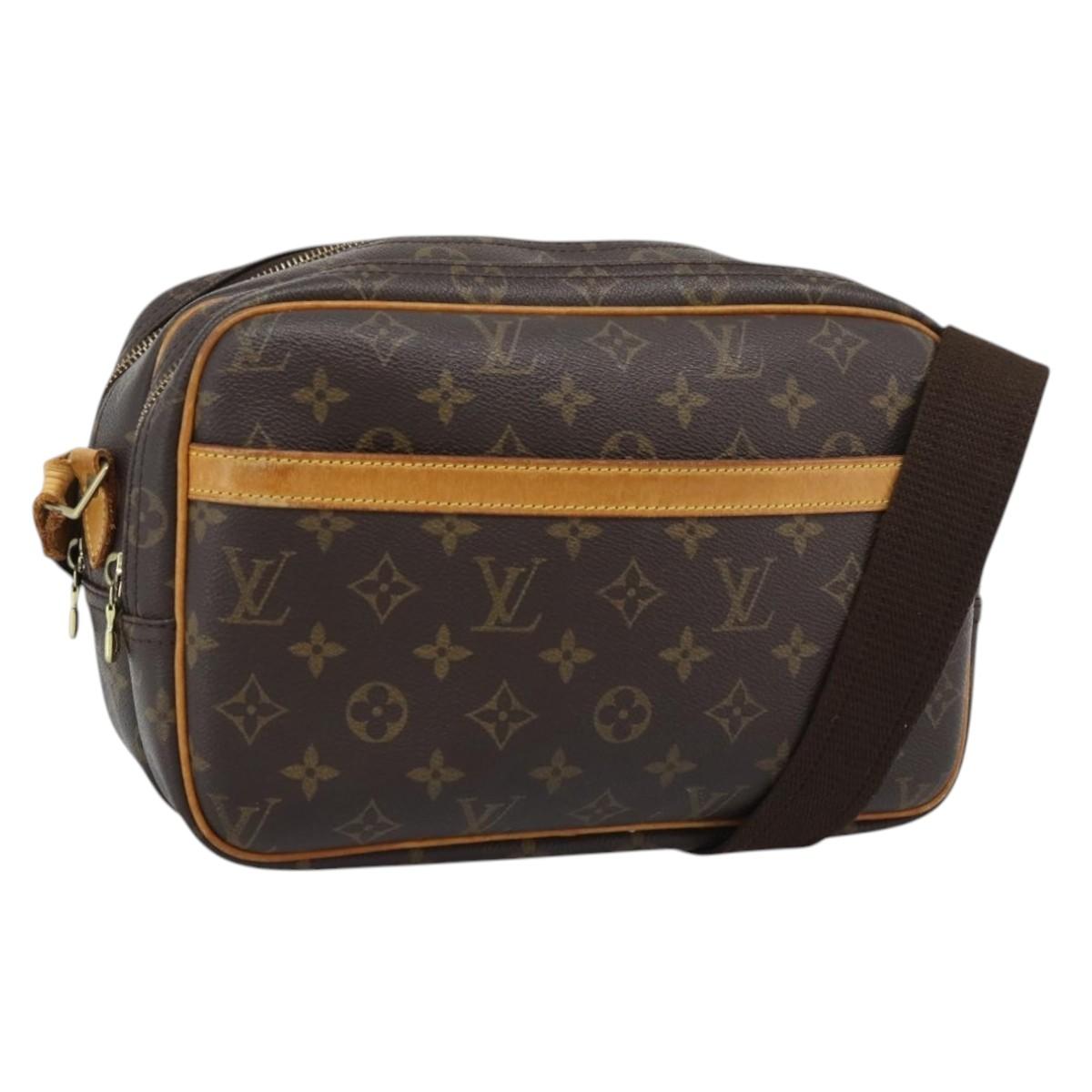LOUIS VUITTON Monogram Reporter PM Shoulder Bag M45254 LV Auth BA14396