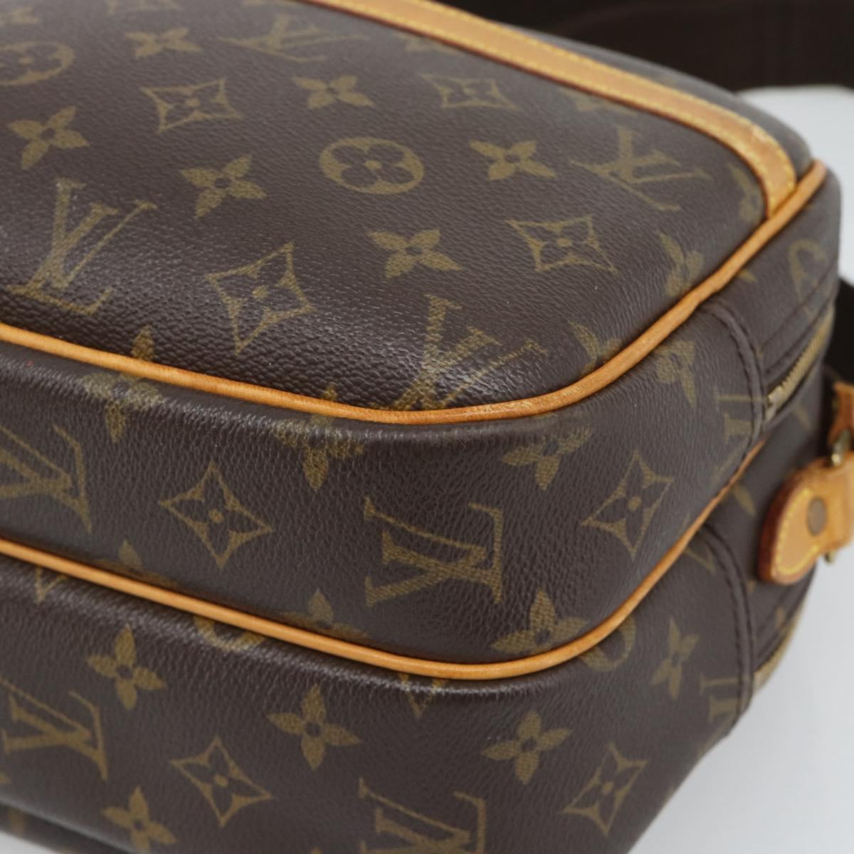 LOUIS VUITTON Monogram Reporter PM Shoulder Bag M45254 LV Auth BA14396