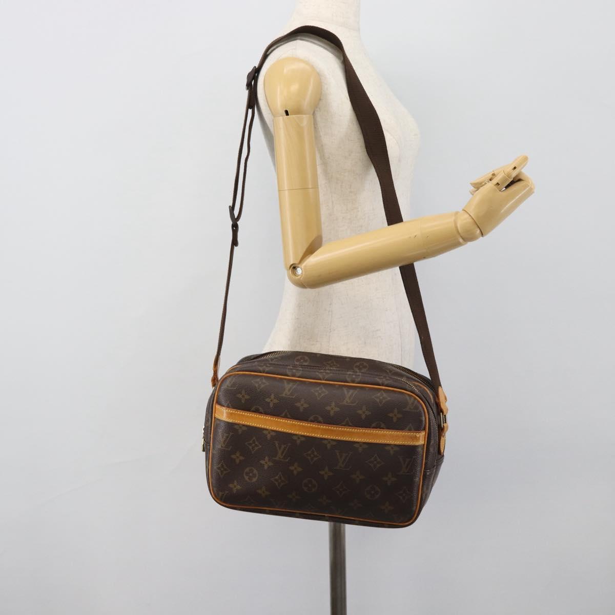 LOUIS VUITTON Monogram Reporter PM Shoulder Bag M45254 LV Auth BA14396