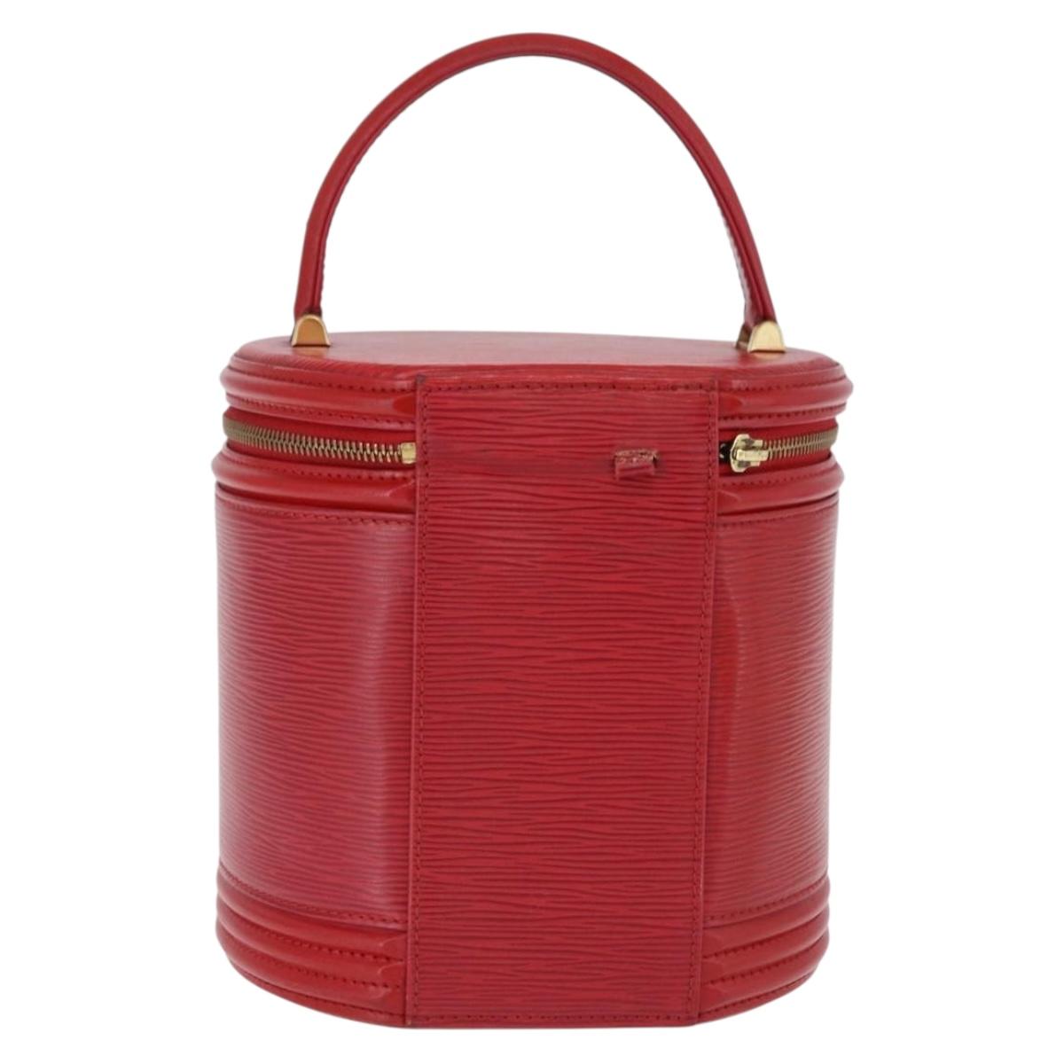 LOUIS VUITTON Epi Cannes Hand Bag Red M48037 LV Auth BA14397