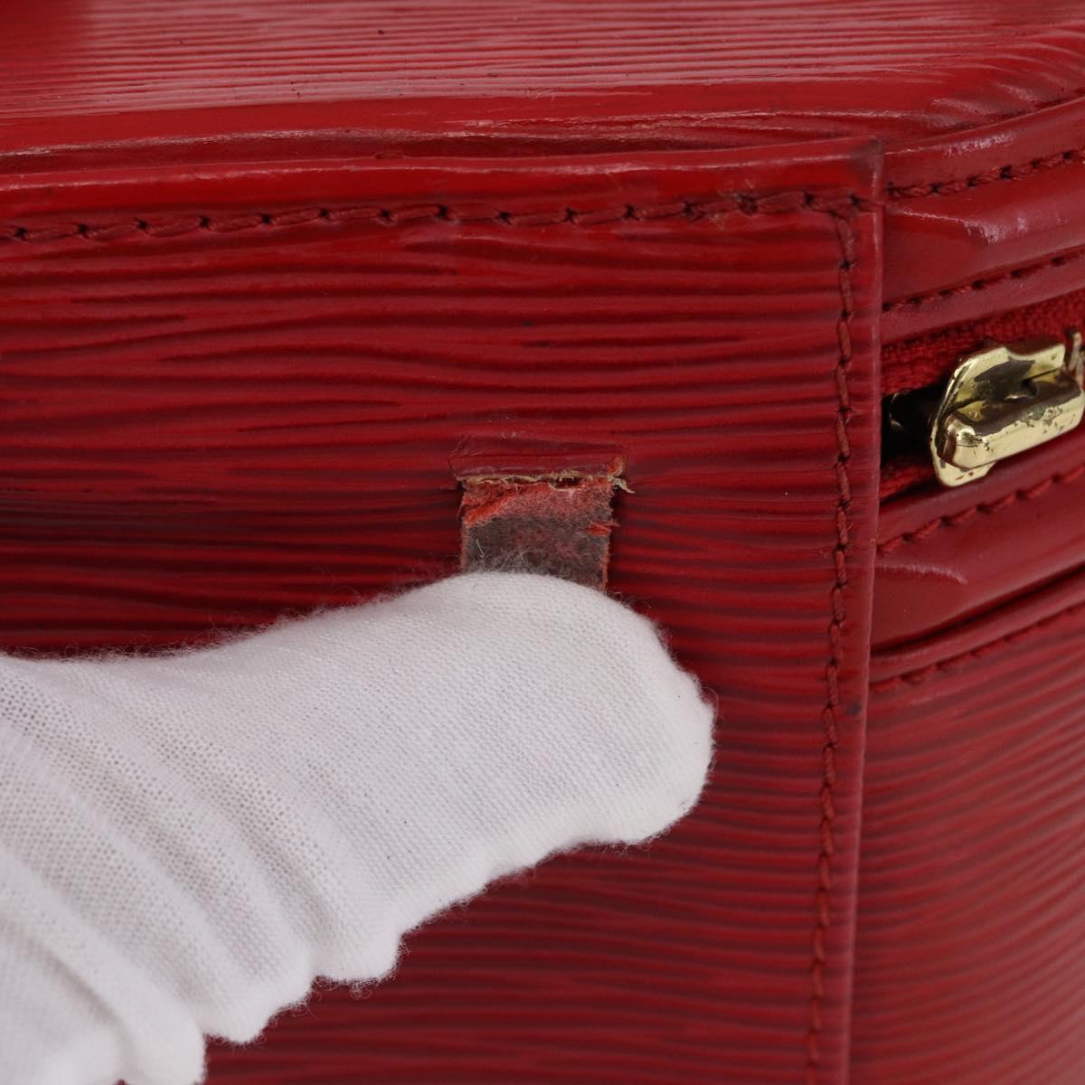LOUIS VUITTON Epi Cannes Hand Bag Red M48037 LV Auth BA14397