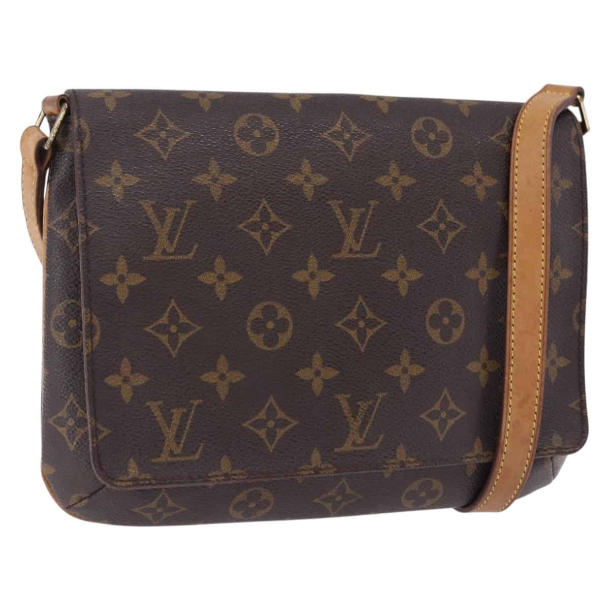 LOUIS VUITTON Monogram Musette Tango Shoulder Bag M51257 LV Auth BA14398A