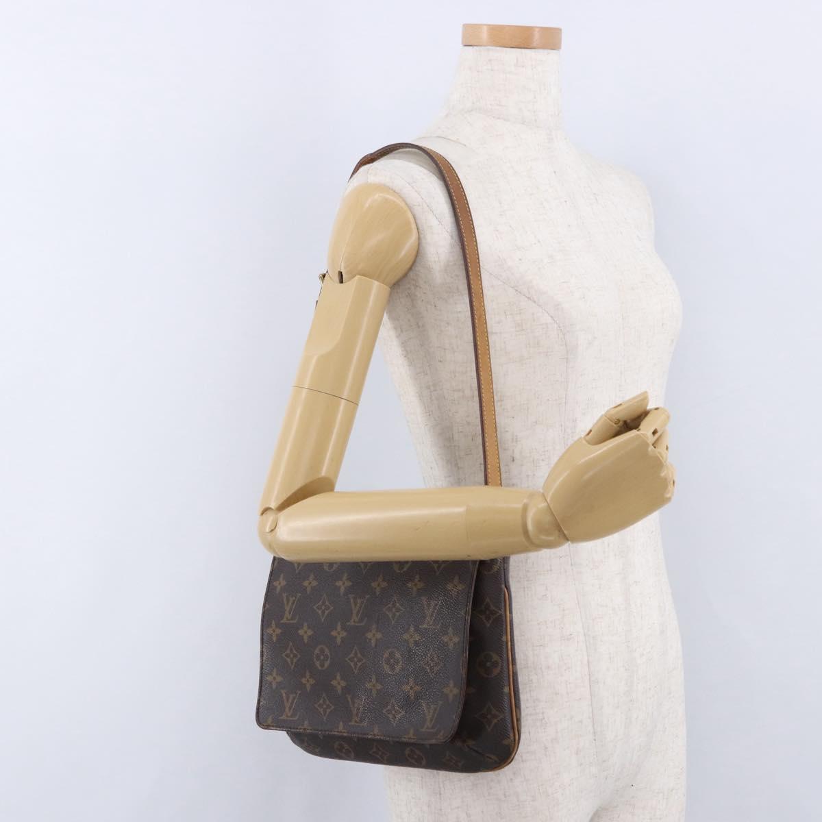 LOUIS VUITTON Monogram Musette Tango Shoulder Bag M51257 LV Auth BA14398A