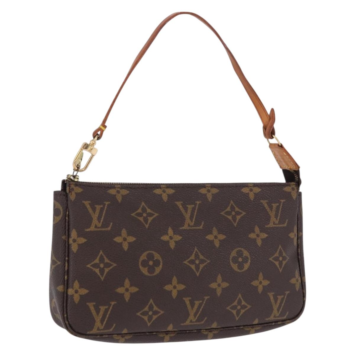 LOUIS VUITTON Monogram Pochette Accessoires Pouch M51980 LV Auth BA14399