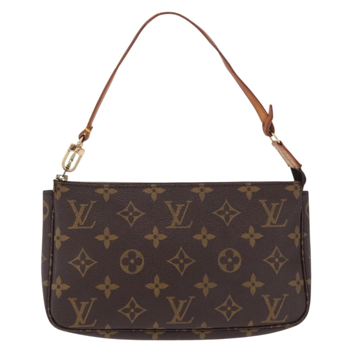 LOUIS VUITTON Monogram Pochette Accessoires Pouch M51980 LV Auth BA14399