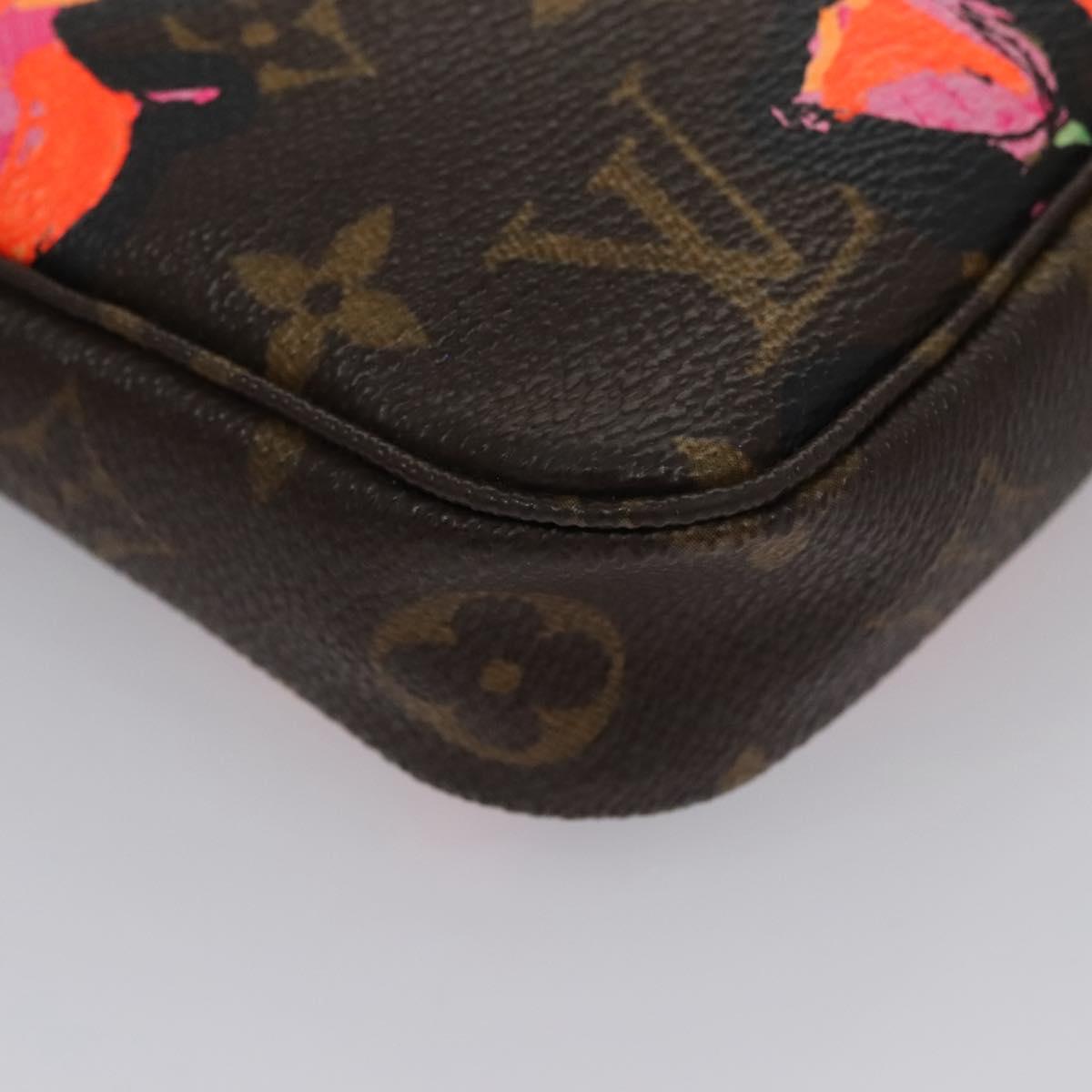 LOUIS VUITTON Monogram Rose Pochette Accessoires Pouch M48615 LV Auth BA143V