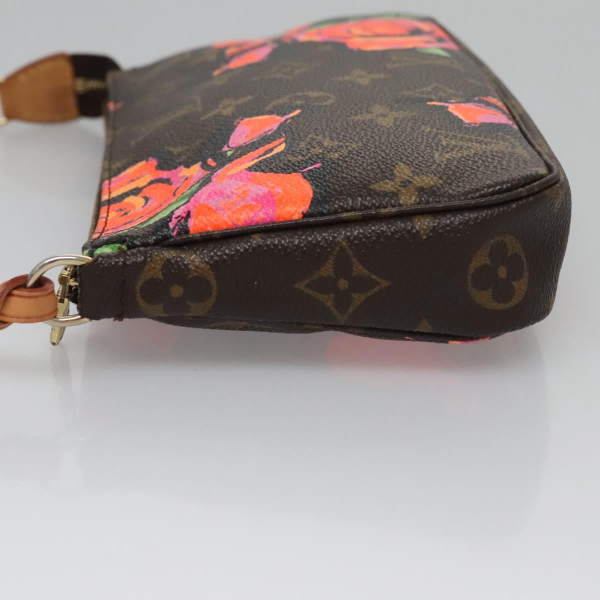 LOUIS VUITTON Monogram Rose Pochette Accessoires Pouch M48615 LV Auth BA143V