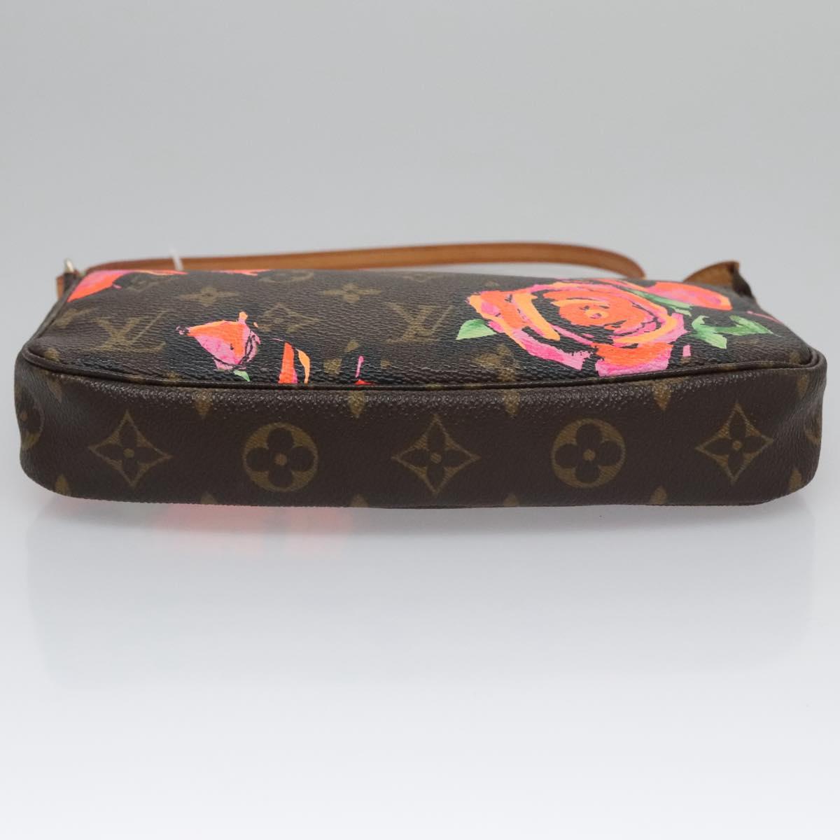 LOUIS VUITTON Monogram Rose Pochette Accessoires Pouch M48615 LV Auth BA143V