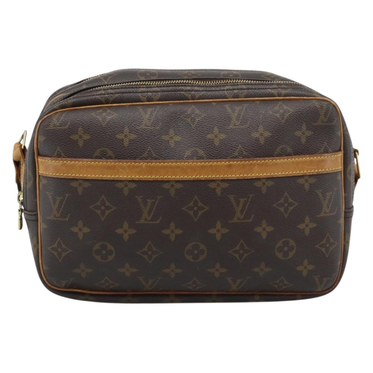 LOUIS VUITTON Monogram Reporter PM Shoulder Bag M45254 LV Auth BA14400