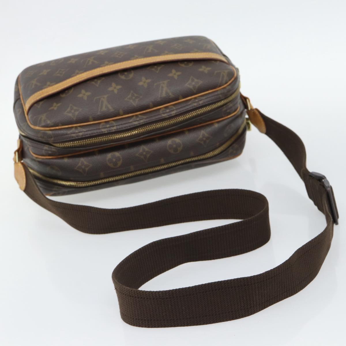 LOUIS VUITTON Monogram Reporter PM Shoulder Bag M45254 LV Auth BA14400