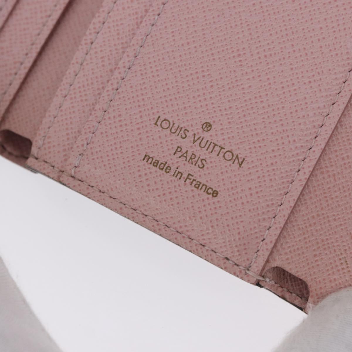 LOUIS VUITTON Monogram Portefeuille Zoe Wallet Pink M62933 LV Auth BA14404
