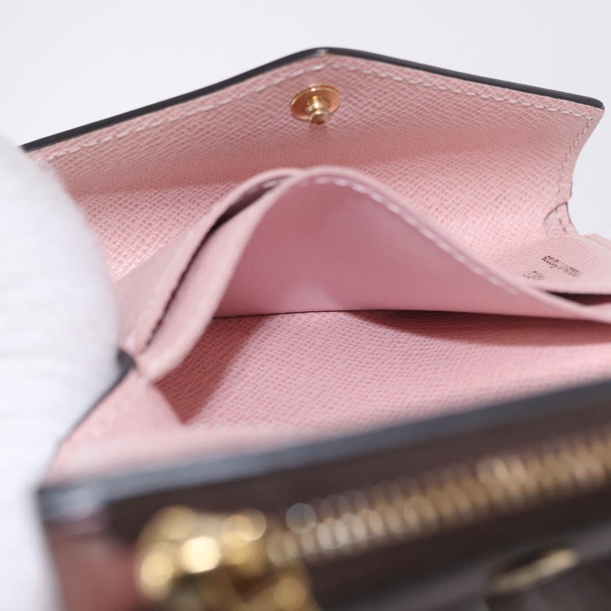 LOUIS VUITTON Monogram Portefeuille Zoe Wallet Pink M62933 LV Auth BA14404