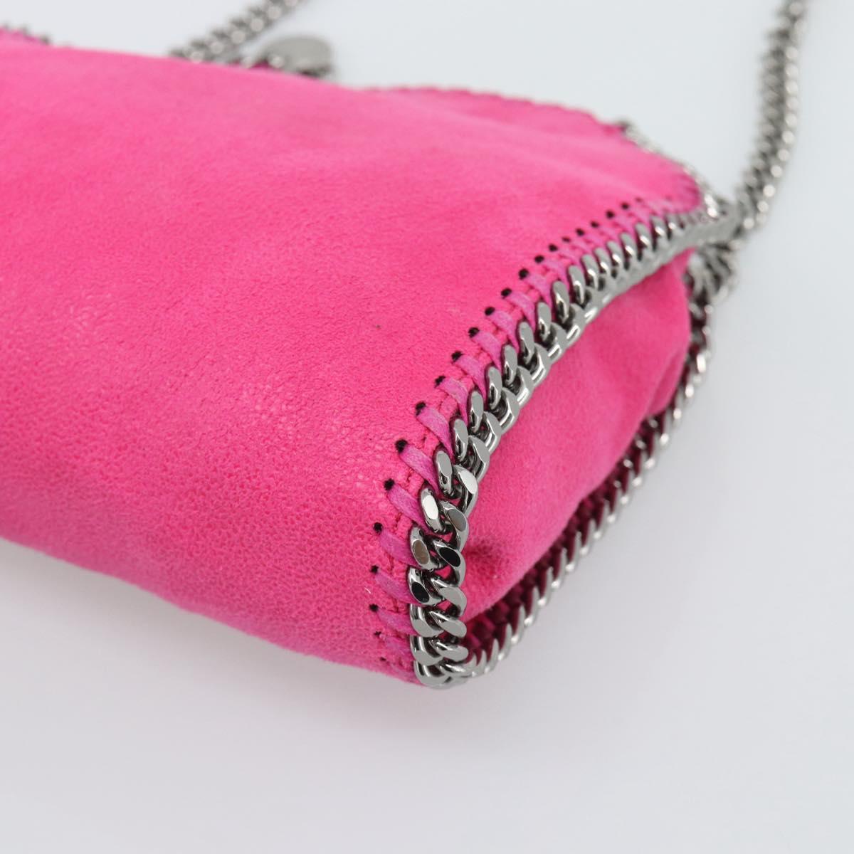 Stella MacCartney Chain Falabella Bag Polyester 2way Pink 391698 Auth BA14406A