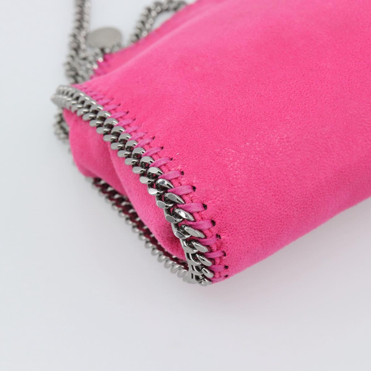Stella MacCartney Chain Falabella Bag Polyester 2way Pink 391698 Auth BA14406A