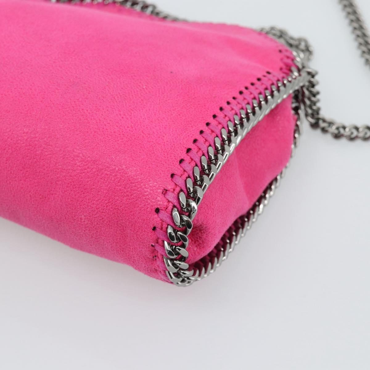 Stella MacCartney Chain Falabella Bag Polyester 2way Pink 391698 Auth BA14406A