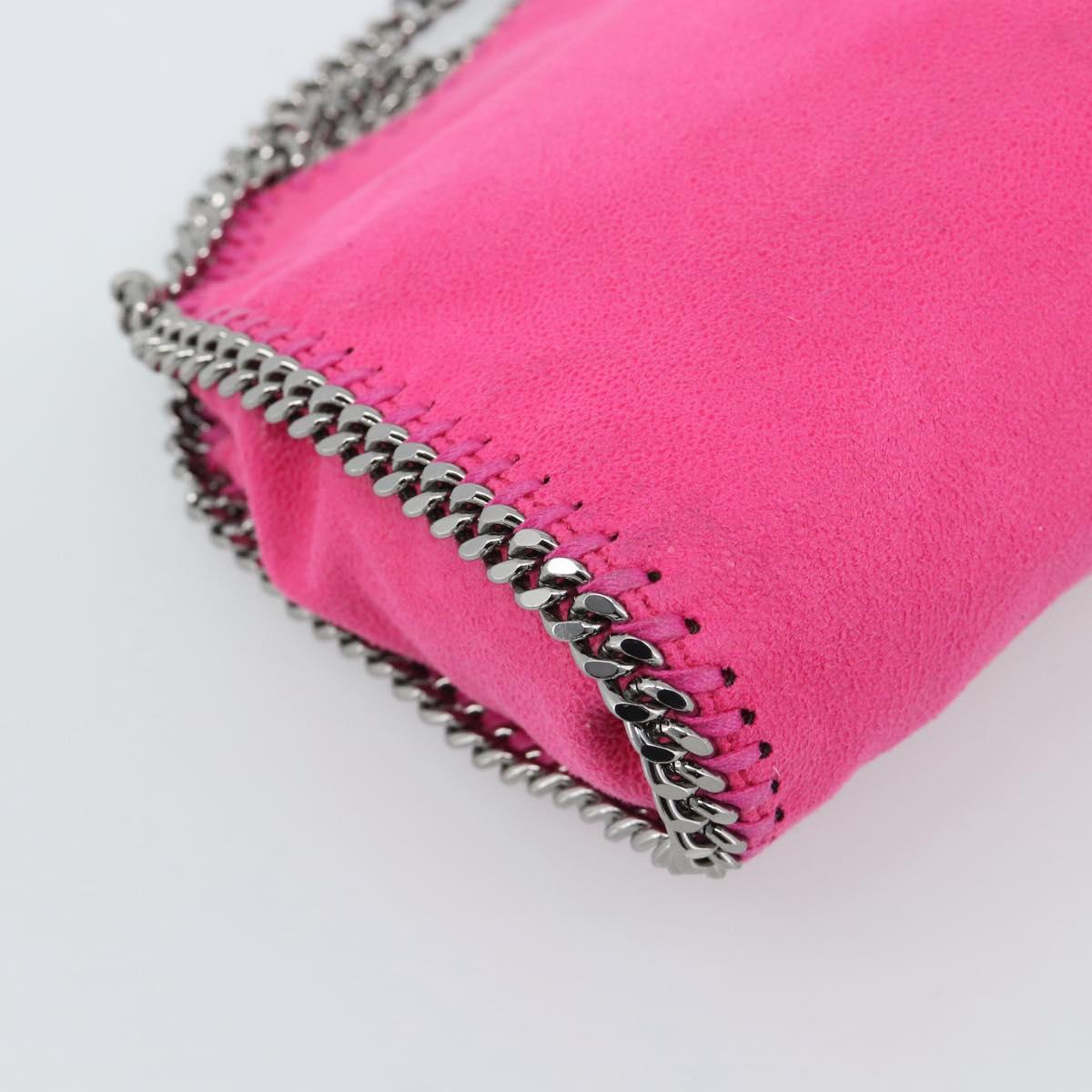 Stella MacCartney Chain Falabella Bag Polyester 2way Pink 391698 Auth BA14406A