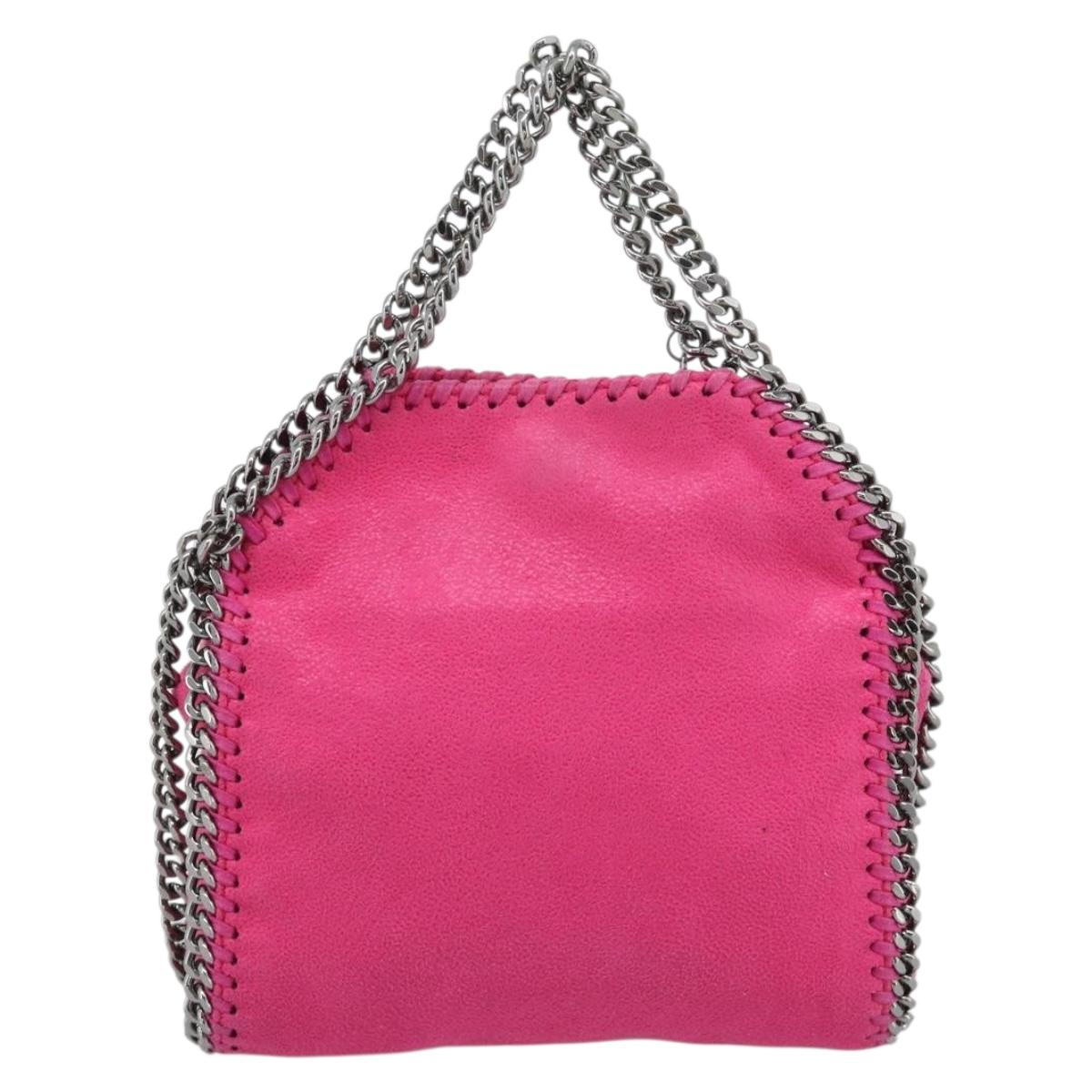 Stella MacCartney Chain Falabella Bag Polyester 2way Pink 391698 Auth BA14406A