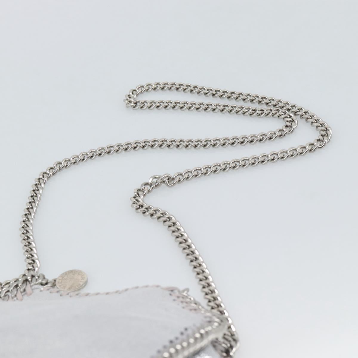 Stella MacCartney Chain Falabella Bag polyester 2way Silver Auth BA14408A