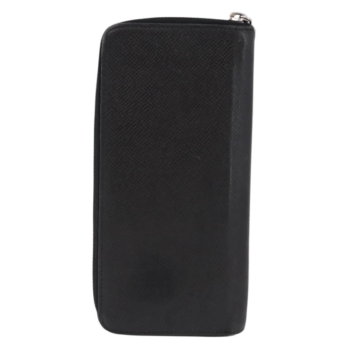 LOUIS VUITTON Taiga Zippy Wallet Vertical Wallet Ardoise M32822 LV Auth BA14417