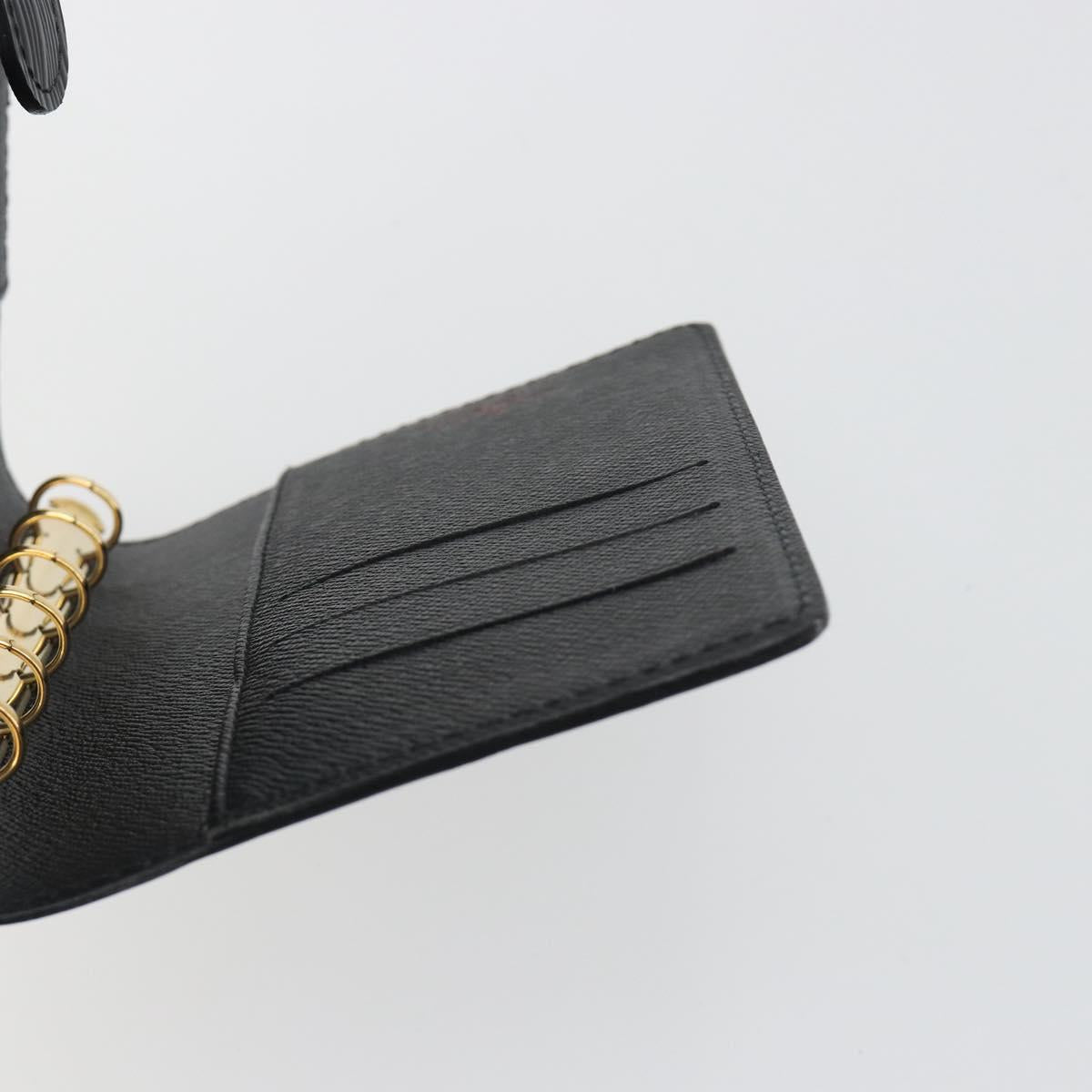 LOUIS VUITTON Epi Agenda PM Day Planner Cover Black R20052 LV Auth BA14418A