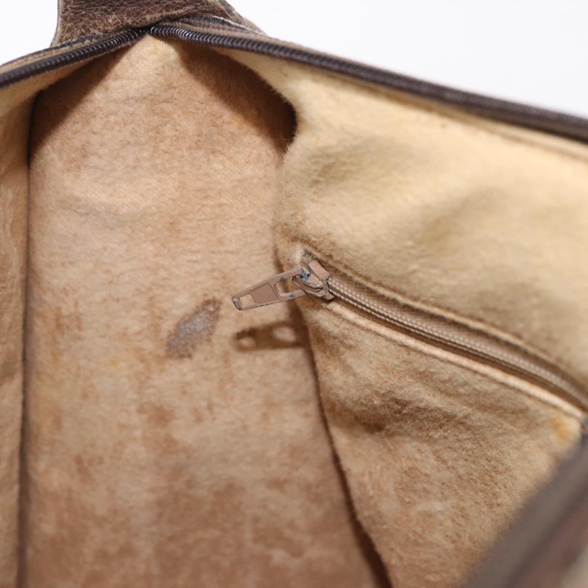 GUCCI GG Supreme Web Sherry Line Hand Bag PVC Beige Gold 41 02 039 Auth BA14425