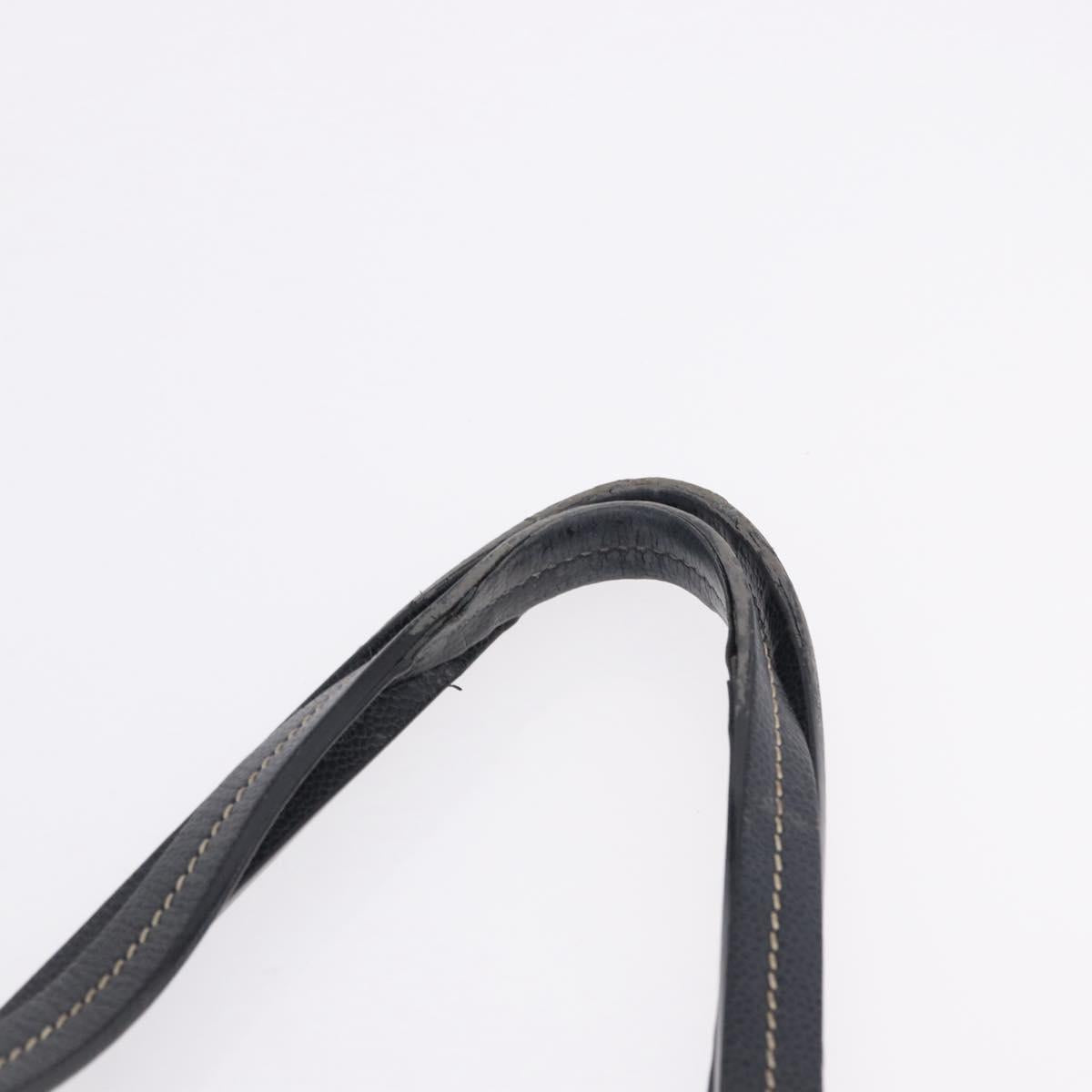CHANEL Central Station Tote Bag PVC Canvas Black Silver CC Auth BA14429