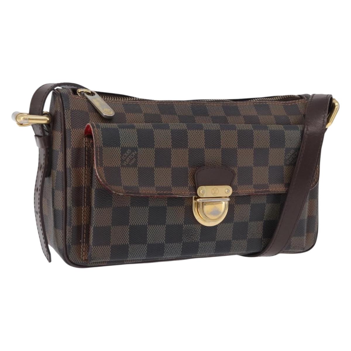 LOUIS VUITTON Damier Ebene Ravello GM Shoulder Bag N60006 LV Auth BA14431