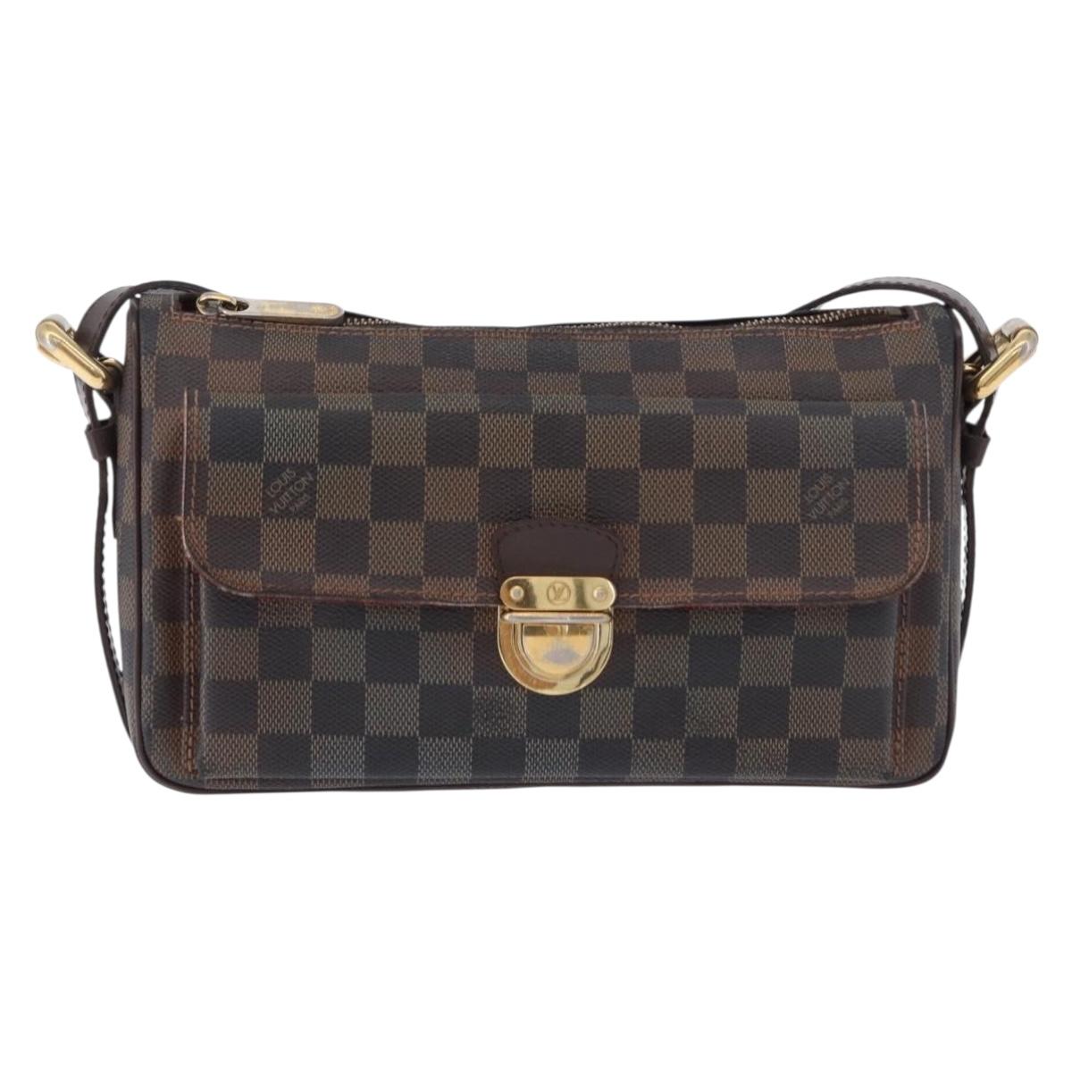 LOUIS VUITTON Damier Ebene Ravello GM Shoulder Bag N60006 LV Auth BA14431