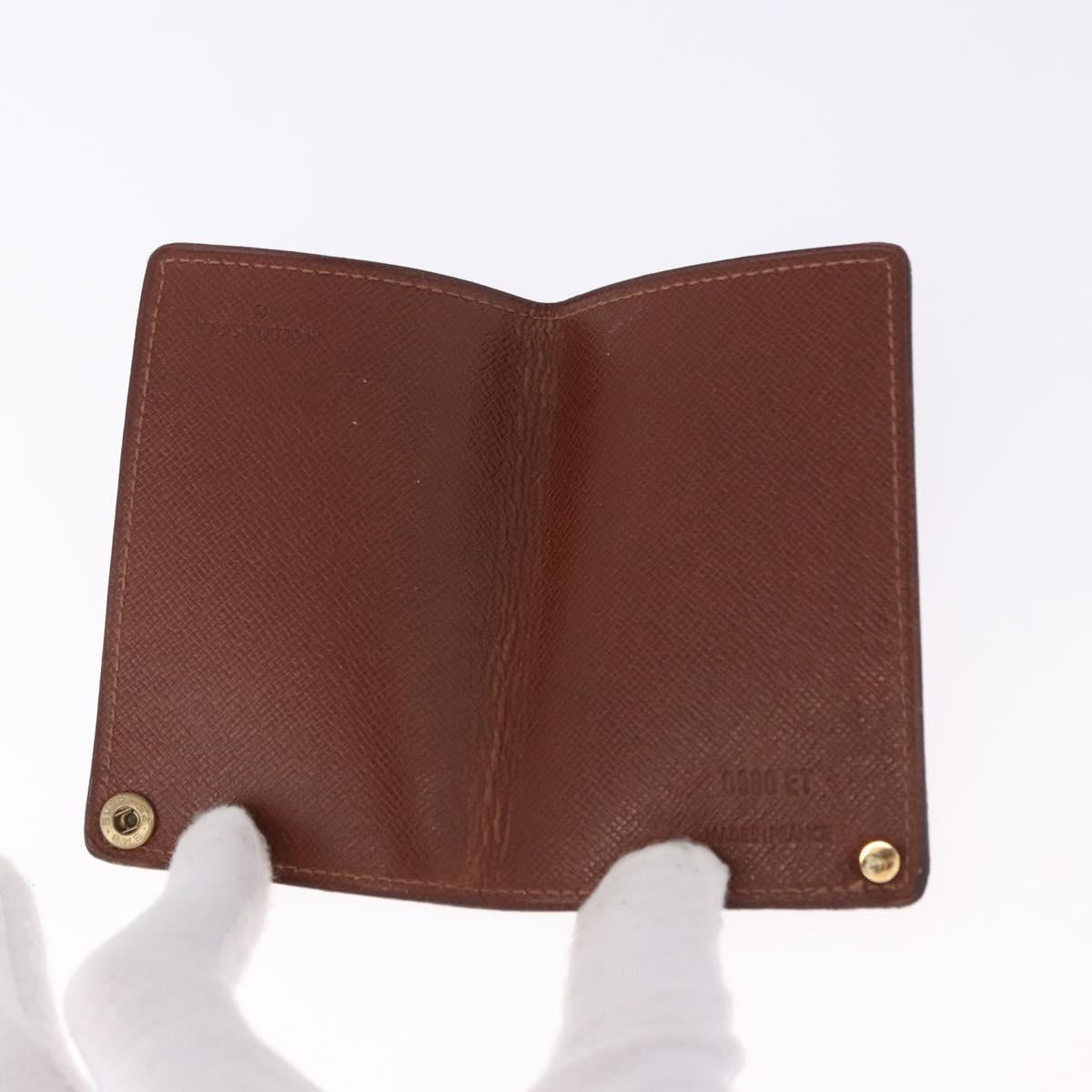 LOUIS VUITTON Monogram Porto Cartes Crdit Pression Card Case M60937 Auth BA14432