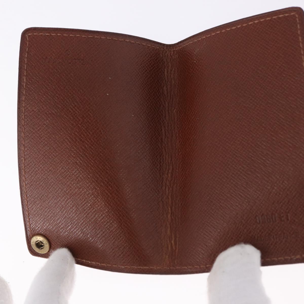 LOUIS VUITTON Monogram Porto Cartes Crdit Pression Card Case M60937 Auth BA14432