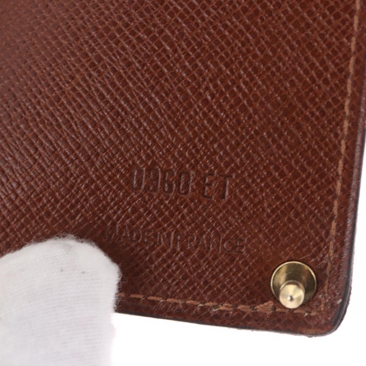 LOUIS VUITTON Monogram Porto Cartes Crdit Pression Card Case M60937 Auth BA14432